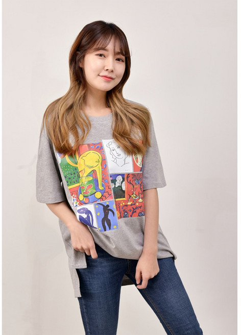 브라프리 노브라티 반팔티 LOVEYOURSELF 105- 앙리마티스