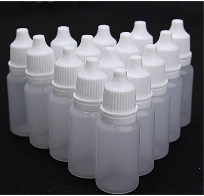 빈병 100/PCS 10ml 빈 플라스틱 짤 수 있는 점 적기 병 눈 액체 점안액 용기 상자 [호환], 100pcs