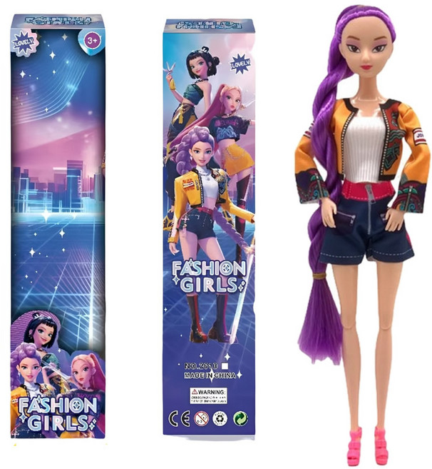 케데헌 굿즈 헌트릭스 루미 바비인형 공주 여아 장난감 여자아이 생일선물 유치원, 1개, 데몬헌터스, 30cm