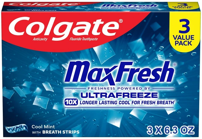 콜게이트 맥스프레쉬 쿨민트 치약, 3개, 178g - 쿠팡