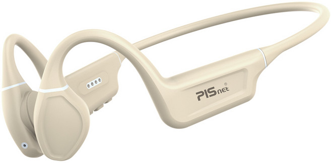 완전방수 자전거 수영 스포츠 MP3 골전도 블루투스 이어폰 피스넷 워터본 / IP68 / 진동판 각도조절 / 9월 신제품, 피스넷 워터본 수영 방수 골전도 블루투스 이어폰 베이지