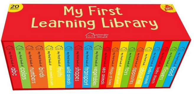 (영문도서) My First Complete Learning Library: Boxset of 20 Board Books Gift Set for Kids (Horizontal De... Paperback, Wonder House Books, English, 9789388369886