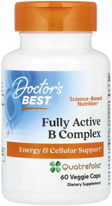 효과가좋습니다 Doctor's Best 완전 활성 B 복합체 베지 캡슐 60정 고급영양제, DoctorsBest완전활성B복합체베지캡슐60정, 1개 - 쿠팡
