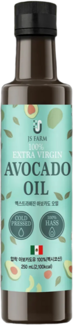 제이에스팜 멕시코 냉압착 아보카도오일 엑스트라버진, 1개, 250ml