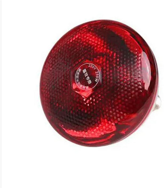 가금류 가열 램프 번식 전구 애완 동물 부화기 병아리 히터, 1개, 4. Red Pockmark / B. 100W