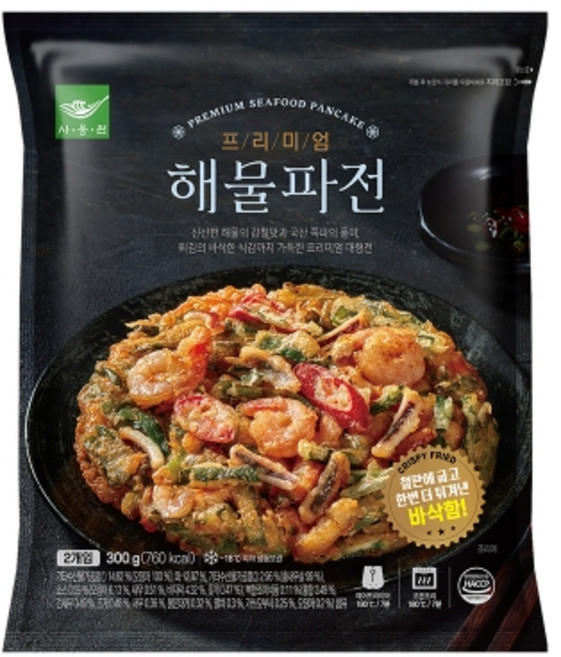 사옹원 프리미엄 해물파전, 2개, 300g