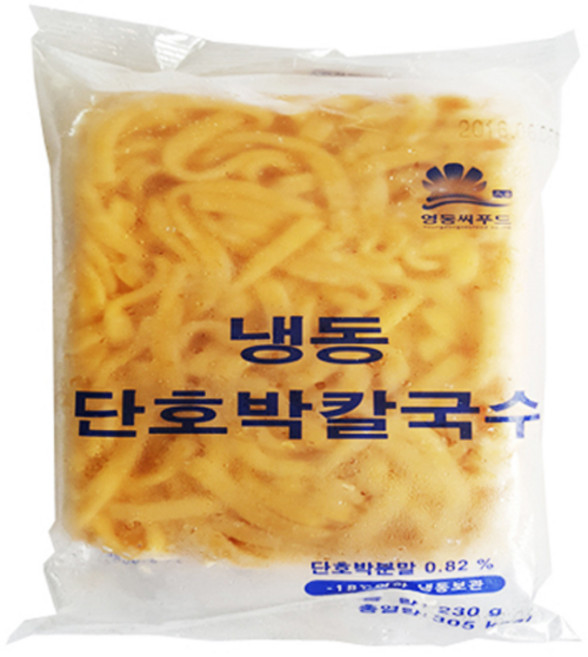 [영동] 단호박칼국수면_230g_식자재쇼핑몰_푸드왕, 1개, 230g