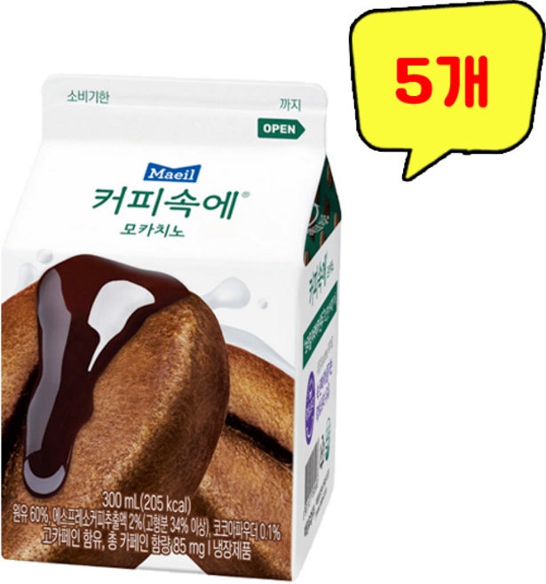 (무료배송) 매일유업 커피속에 모카치노 300ml x 5개