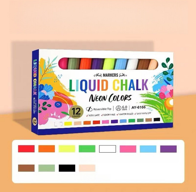 지워지는 더블팁 윈도우마카 12색, 1박스, 혼합색상