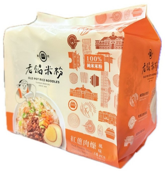 老鍋米粉 紅蔥肉燥湯米粉, 1個