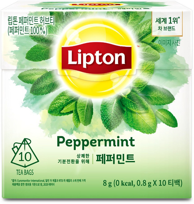 립톤 허브티 페퍼민트, 800mg, 10개입, 1개
