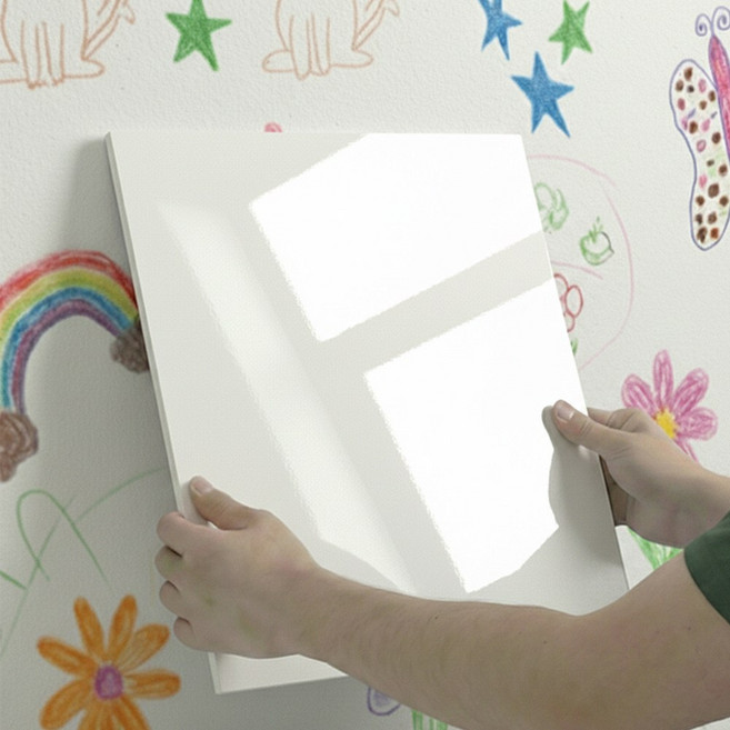 루메이크 벽에 붙이는 방수 타일 시트지 10개, 미니멀화이트