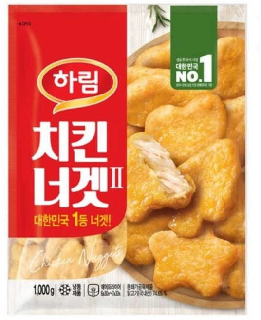하림 치킨너겟(2), 1kg, 1개