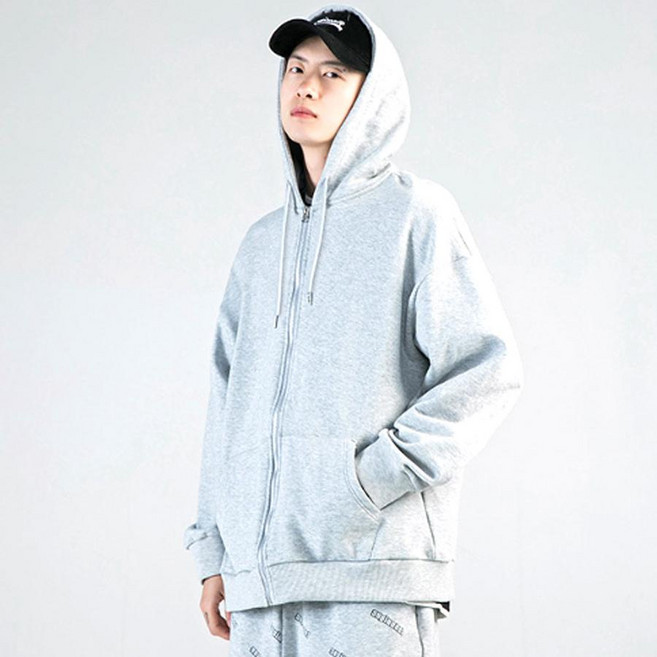 얇은 후드 집업 루즈핏 간절기 오버핏 아우터 잠바