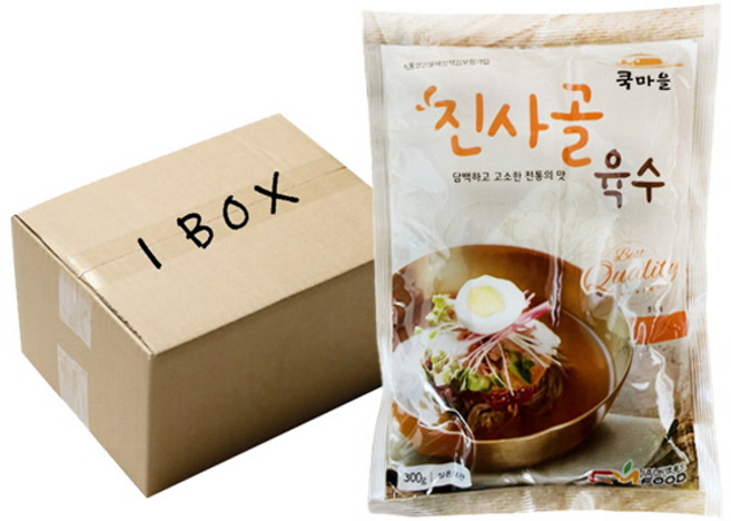 쿡마을 진사골육수 300g x 30개(한박스) 사골육수 냉면육수, 30개
