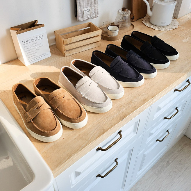 로버 남자 로퍼 슬립온 드라이빙슈즈 스웨이드 페니로퍼 빅사이즈 슈즈 250~290