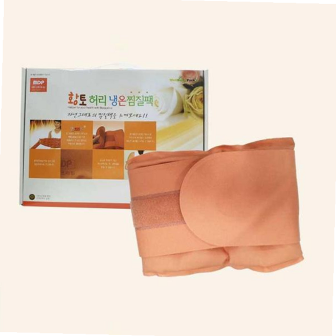 황토 허리 냉온팩 면100 핫팩 쿨팩 뜸질기