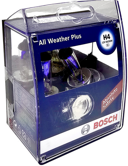 H4 전조등 안개등 헤드라이트 보쉬 올 웨더 플러스 전구, 1개