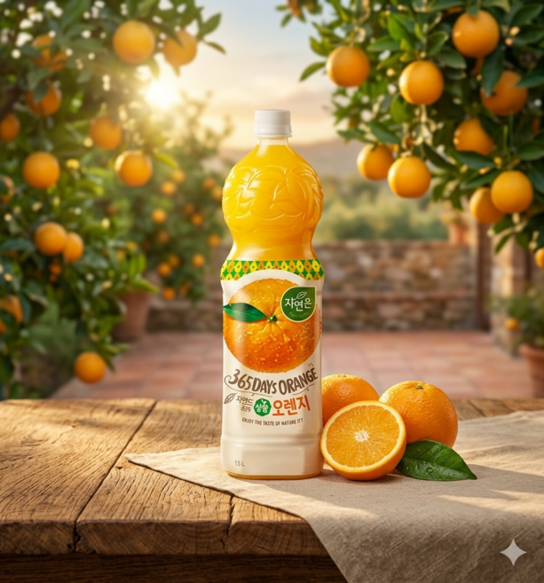자연은 오렌지, 12개, 1.5L
