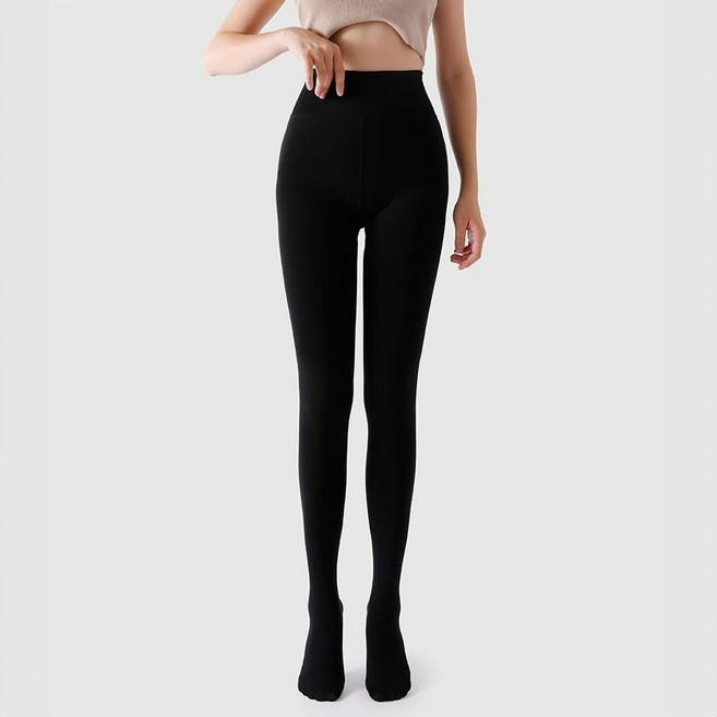 베일리화이트 여성 기모 골프 스타킹 압박 레깅스 300G