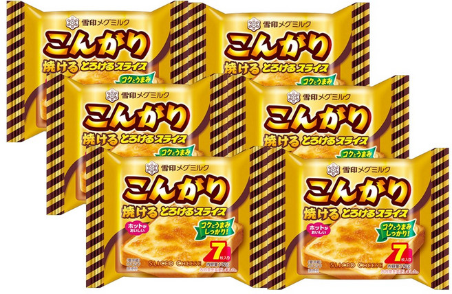 유키지루시 구워먹는 슬라이스 치즈 7입 (112g) x 6개, 112g