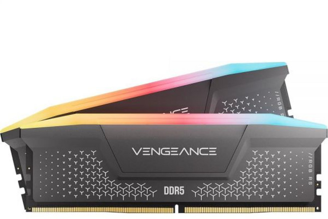 Corsair 커세어 Vengeance RGB RS DDR5 RAM 64GB (2x32GB) 6000MHz CL40-50-50-96 1.35V AMD Expo 인텔 XMP 컴퓨