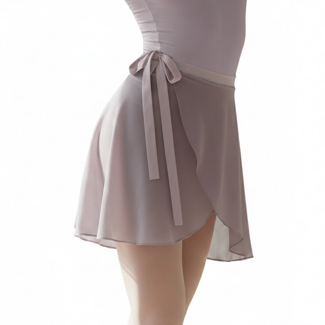 알루이 성인 발레복 발레 쉬폰 스커트, 다크퍼플 그레이