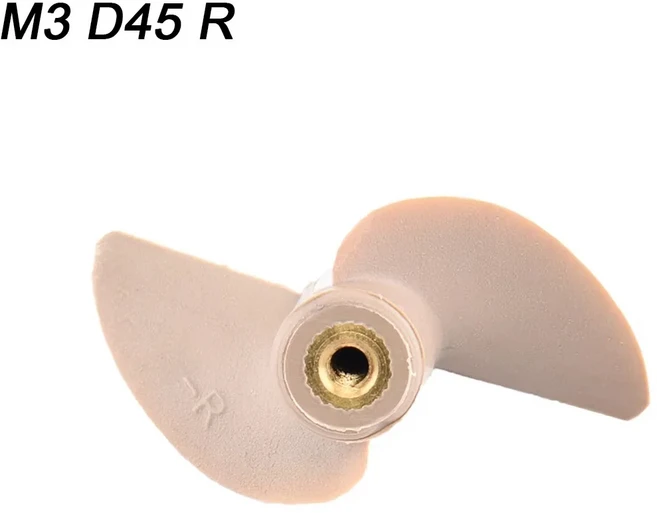 Rc 보트 구리 스레드 나일론 프로펠러 포함 M3/M4 2 패들 프롭 샤프트용 포지티브/리버스 스크류 D35/39/4