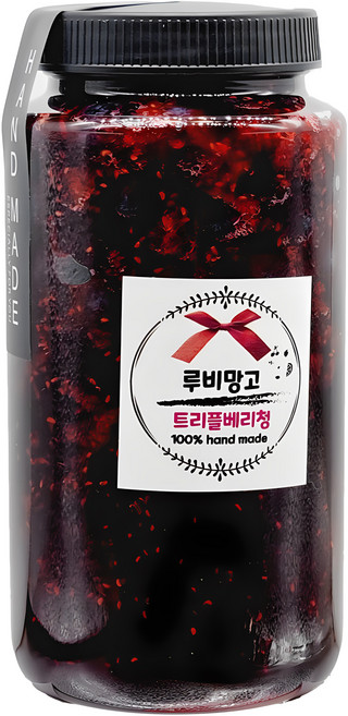 트리플베리청 루비망고 수제 과일청, 1.트리플베리청, 500g