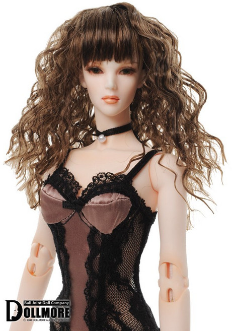 돌모아 구체관절인형 16인치 패션돌 앞머리 웨이브 가발 (4-5)인치 Long Sauvage - Brown