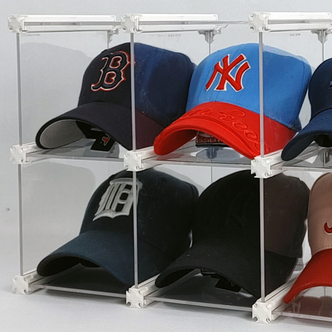 03_스페셜 A타입(흰색P/야구모자용)_2층x2칸 4칸형(뒷덮개포함)