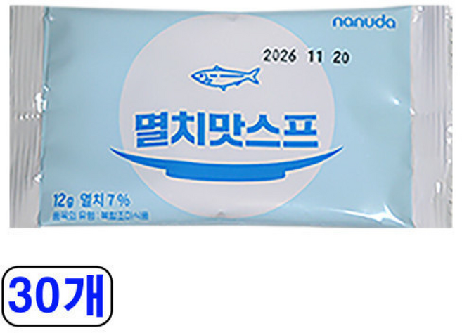 나누다 멸치 한가득 멸치맛스프 소분포장 12g 30개