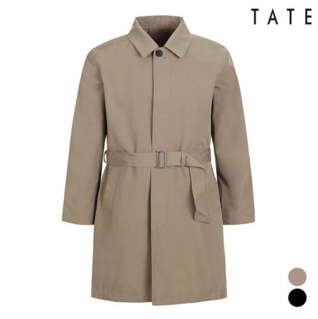 테이트 남성 카라체크배색벨티드트렌치코트_KABS1-MCL010 386654