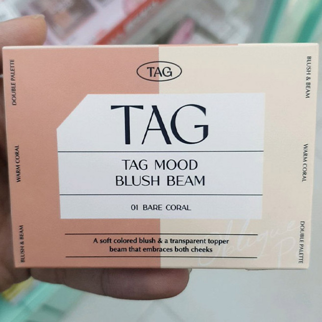태그 무드 블러쉬 빔 1호, 1개, 베어코랄, 9g