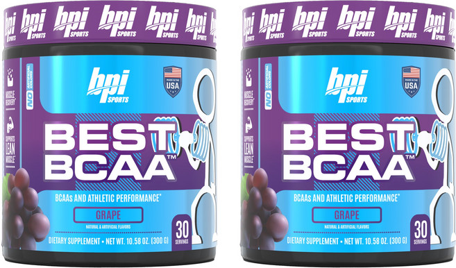 비피아이스포츠 베스트 BCAA 그레이프, 2개, 300g