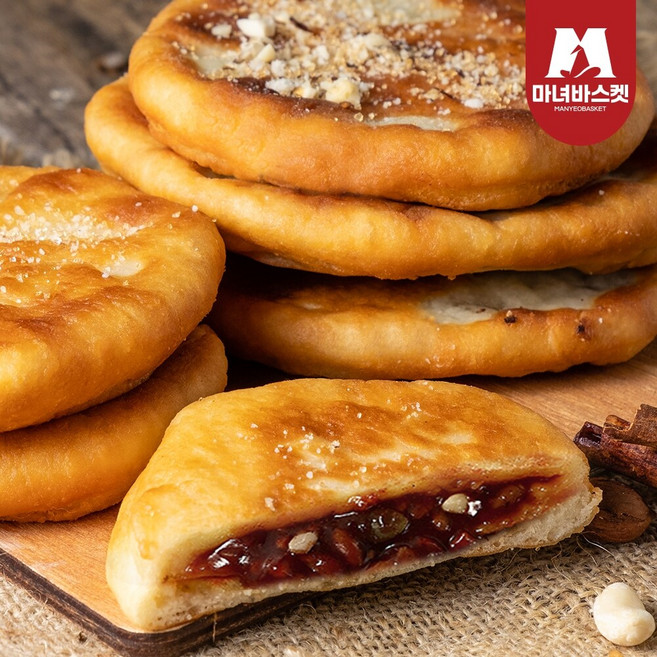 [마녀바스켓] 부산 명물 씨앗호떡 400g x2팩(8개입), 2개