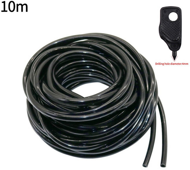 10-50m 4/7mm 정원용 급수 호스 마이크로 드립 관개용 워터 튜빙 잔디밭 과수원 식물 농업용 관개 튜브 시스템, 10m