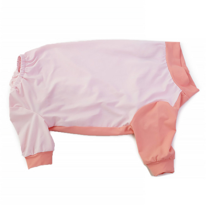 강아지옷 여름 안티버그 배색 쿨 올인원(암컷용)중형견 대형견, 핑크(암컷용), 1개