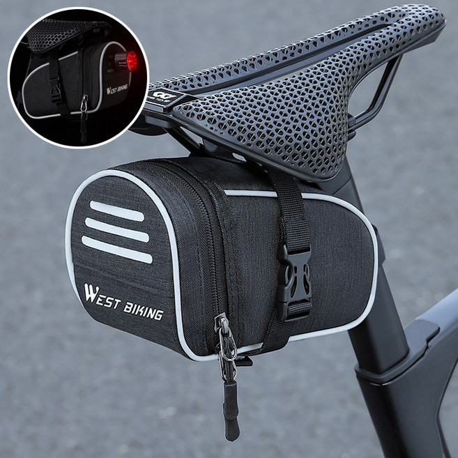 시그니처베이지 자전거 탑튜브 새들백 안장 가방 YPZ388, 1개, 블랙