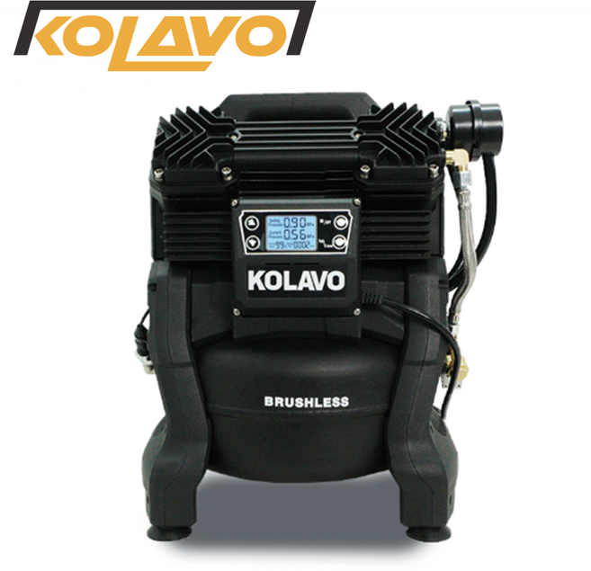 콜라보 4마력급 콤프레샤 저소음 오일리스 소형 먼지제거 에어 콤프 알루미늄 탱크 DC990B, 1개