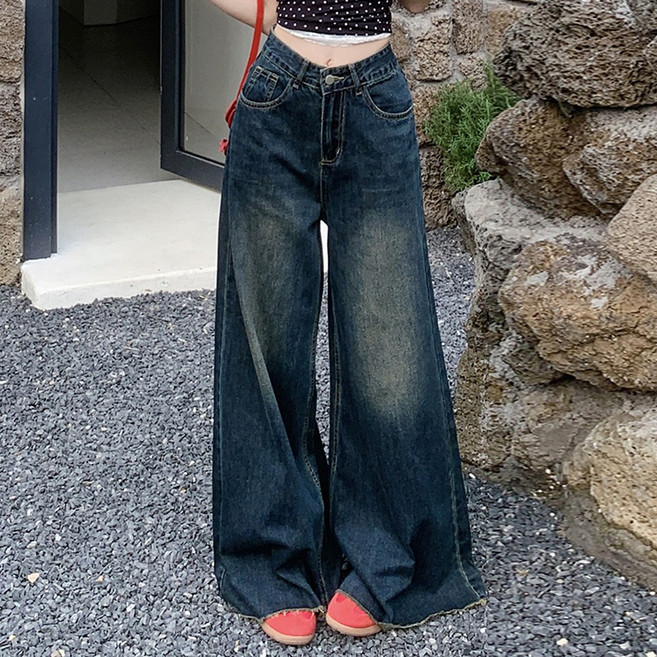 대박난박양 엘라 와이드 데님 팬츠(세일)