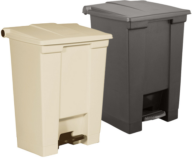 러버메이드 페달휴지통 45L 6144, 1개, 베이지