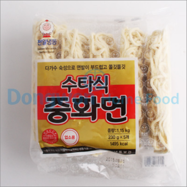 천일 수타식 중화면, 1.15kg, 3개