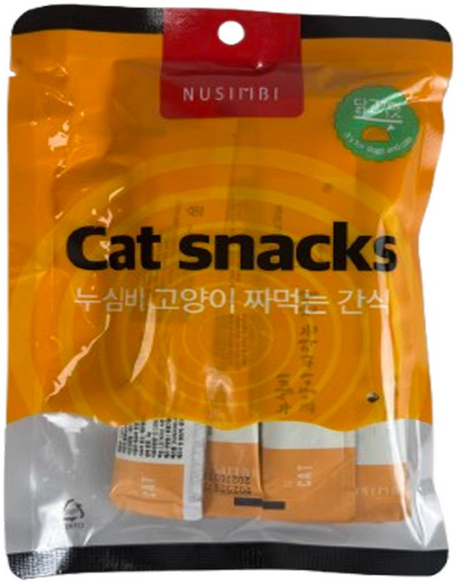누심비 고양이 간식 대용량, 닭고기맛, 15g, 100개
