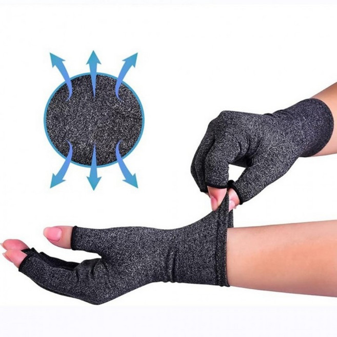 [셀플리] 다한증 장갑 땀장갑 손땀 땀 흡수 운전 스마트폰 터치 반장갑 필기 태블릿 손가락 없는 KK0093, 상세 설명 참조