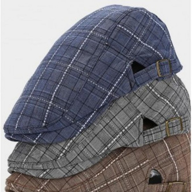 중년 여름 모자 헌팅캡 고급 남녀공용 베레모 클래식