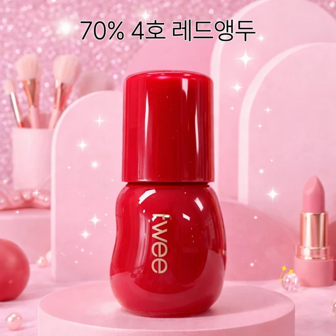 NEW 퓌 3D 볼류밍 글로스 5.3g 17color (색상선택가능) fwee 선명하게 반짝이는 3D 캔디글로우 틴트, B04 앵두 70%, 1개 - 쿠팡