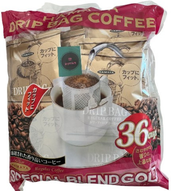 하마야 드립백 코스트코 드립커피 긍정미공방, 36개입, 8g, 1개