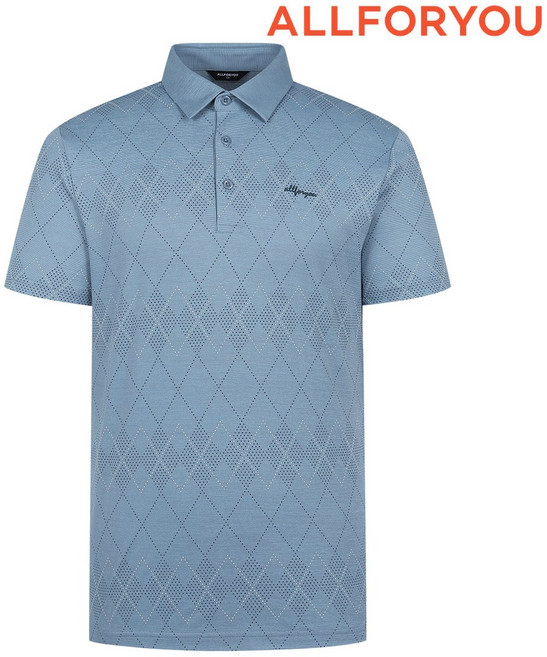 [올포유] 남성 다이아 프린트 카라 반팔 티셔츠 AGTYN3111-920