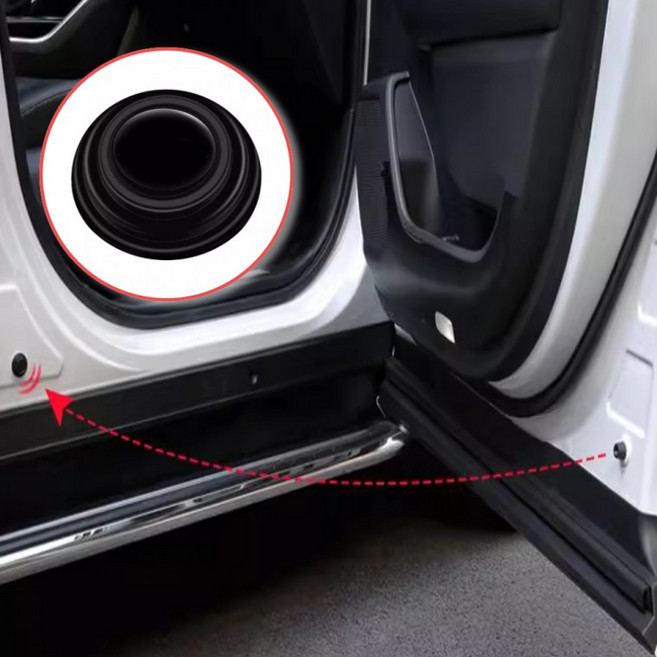 차량 도어 충격 흡수 방지 패드 자동차 문콕 보호 범퍼, 10개, 블랙